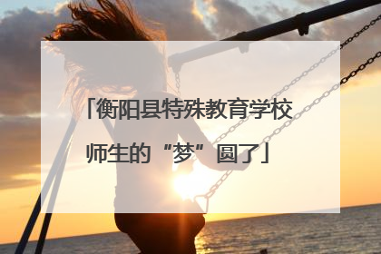 衡阳县特殊教育学校师生的“梦”圆了