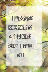 西安高新区灵沼街道4个村回迁选房工作启动
