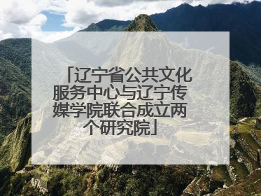 辽宁省公共文化服务中心与辽宁传媒学院联合成立两个研究院