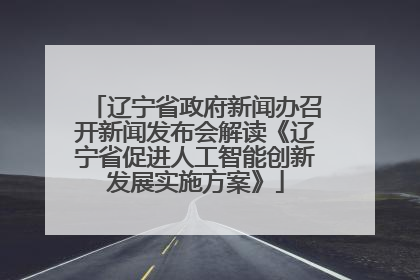辽宁省政府新闻办召开新闻发布会解读《辽宁省促进人工智能创新发展实施方案》