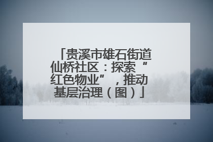 贵溪市雄石街道仙桥社区：探索“红色物业”，推动基层治理（图）