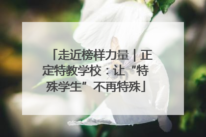 走近榜样力量｜正定特教学校：让“特殊学生”不再特殊