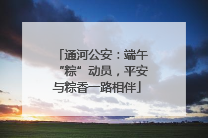 通河公安：端午“粽”动员，平安与粽香一路相伴