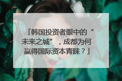 韩国投资者眼中的“未来之城”，成都为何赢得国际资本青睐？