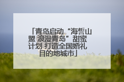 青岛启动“海誓山盟 浪漫青岛”甜蜜计划 打造全国婚礼目的地城市
