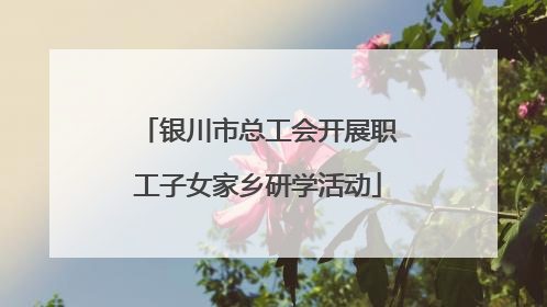 银川市总工会开展职工子女家乡研学活动