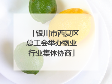 银川市西夏区总工会举办物业行业集体协商