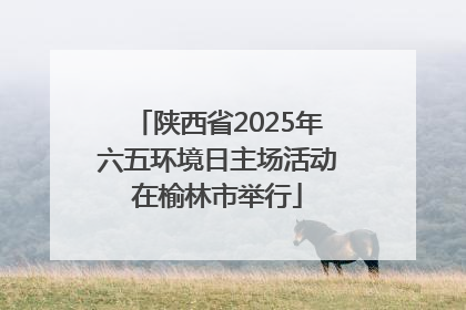 陕西省2025年六五环境日主场活动在榆林市举行