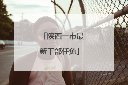 陕西一市最新干部任免
