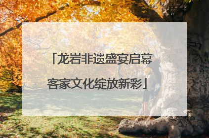 龙岩非遗盛宴启幕 客家文化绽放新彩