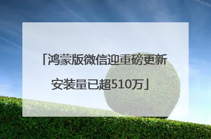 鸿蒙版微信迎重磅更新 安装量已超510万