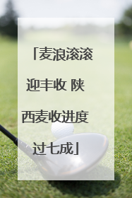 麦浪滚滚迎丰收 陕西麦收进度过七成