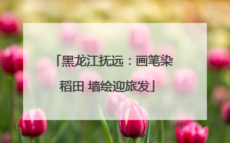 黑龙江抚远：画笔染稻田 墙绘迎旅发