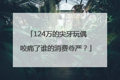 124万的尖牙玩偶 咬痛了谁的消费尊严？