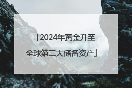 2024年黄金升至全球第二大储备资产