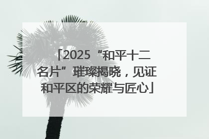 2025“和平十二名片”璀璨揭晓，见证和平区的荣耀与匠心