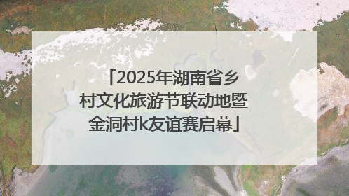 2025年湖南省乡村文化旅游节联动地暨金洞村k友谊赛启幕