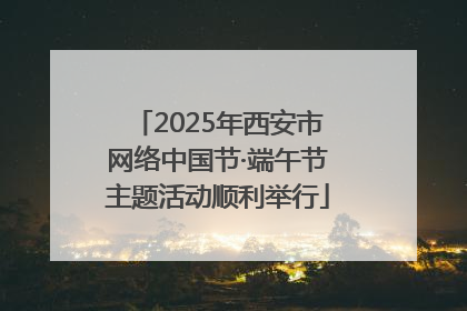 2025年西安市网络中国节·端午节主题活动顺利举行