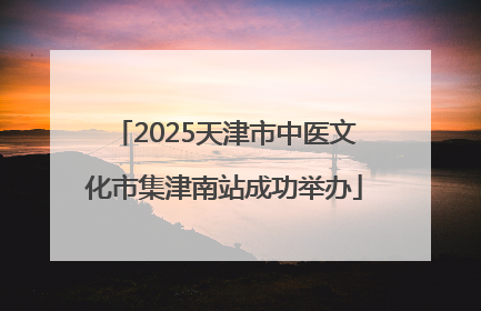 2025天津市中医文化市集津南站成功举办