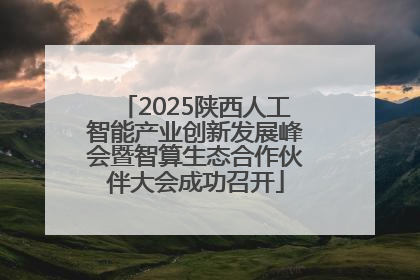 2025陕西人工智能产业创新发展峰会暨智算生态合作伙伴大会成功召开