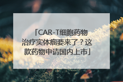 CAR-T细胞药物治疗实体瘤要来了？这款药物申请国内上市